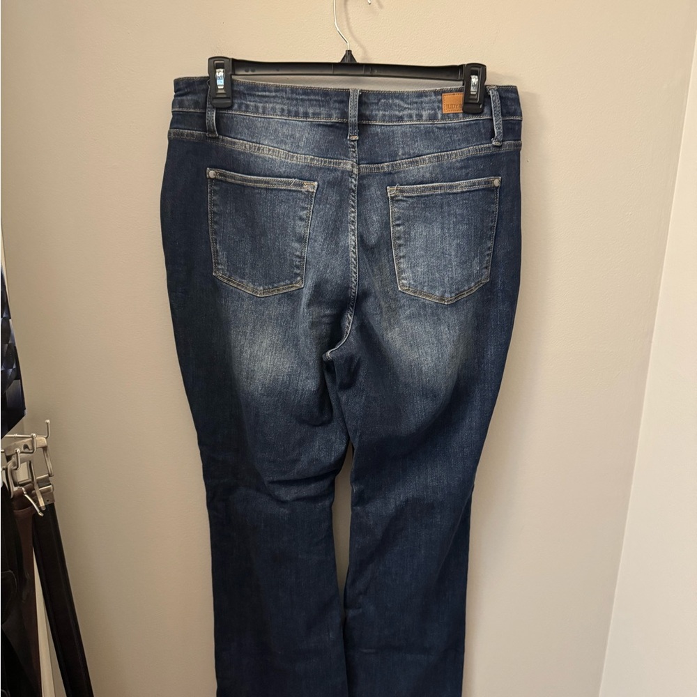 Judy Blue Dark Wash Slim Bootcut Jeans - Picture 2 of 5